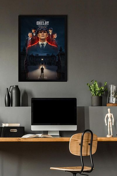 Saturn Peaky Blinders Framed Painting - Tv Series Poster Painting