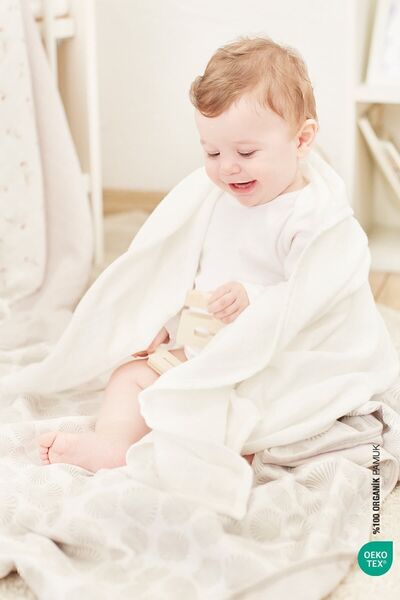 İrya Bebe Marin Multi-Purpose Muslin Blanket White 120x120