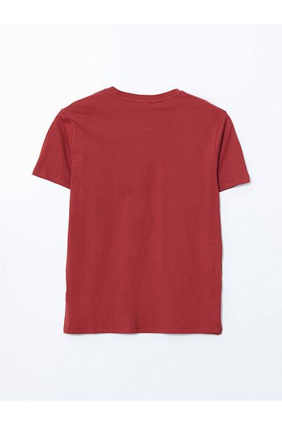 LC Waikiki LCW ECO Rundhalsausschnitt Kurzarm bedrucktes gekämmtes Herren-T-Shirt