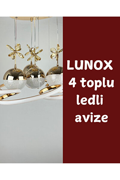LUNOX 4 TOPLU TAŞLI LED AVİZE