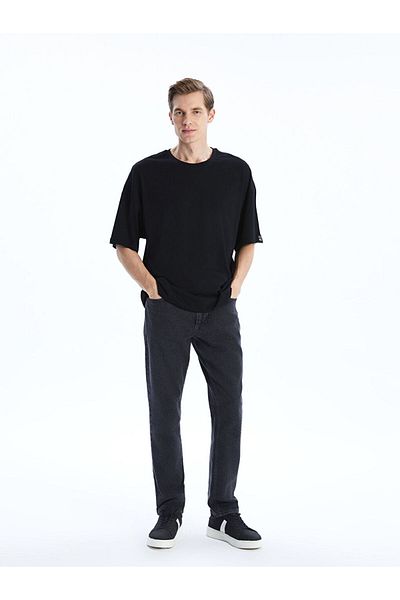 LC Waikiki Νέα σεζόν Crew Neck Duz Ανδρικό Tisort - S5I084Z8