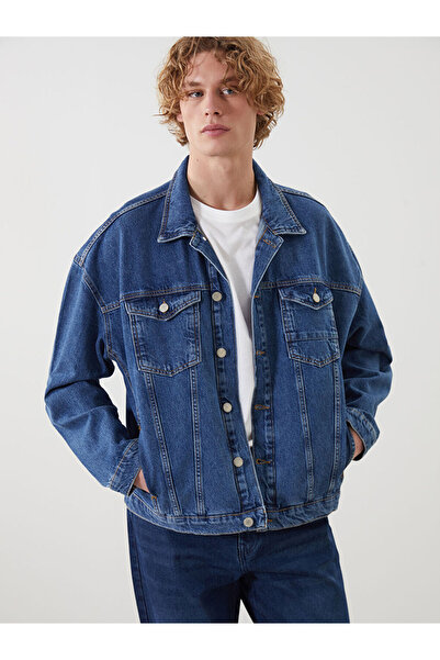 LC Waikiki Rmz Gi̇yi̇m Farkiyla Comfortable Fit Men's Jean Jacket