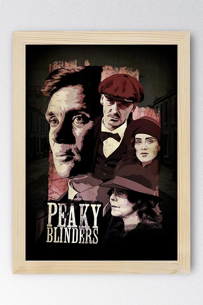 Saturn Peaky Blinders Framed Painting - Tv Series Poster Painting
