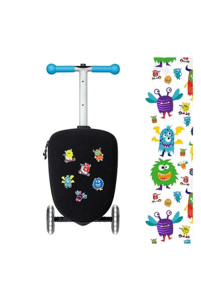 Micro حقيبة سكوتر جونيور - أزرق فيلكرو