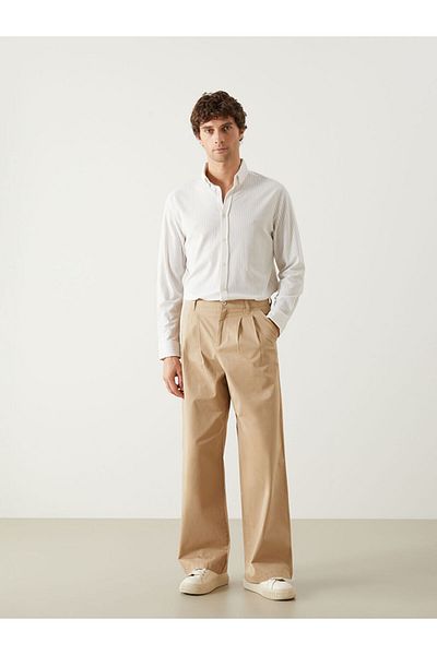 LC Waikiki cămașă slim fit pentru bărbați în dungi
