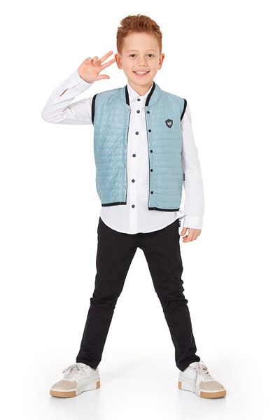 e-çocuk 3 Piece Fashion Armali Vest Set - Woven 3130