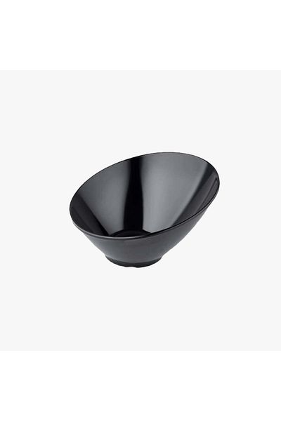 HIC Melamine Serving Bowl Black Color Size 26 cm