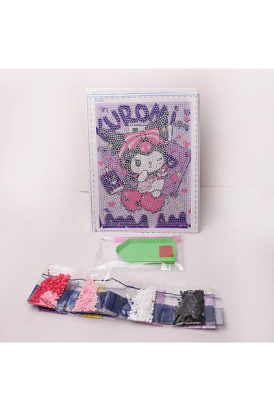 Piraye Gift Kuromi Diy DIY Μωσαϊκό Ζωγραφική με Διαμάντια με Κορνίζα
