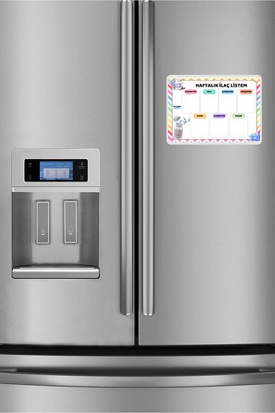 The Grade Summer-Sil Note Holder with Magnet - 21X15 Weekly Medicine List