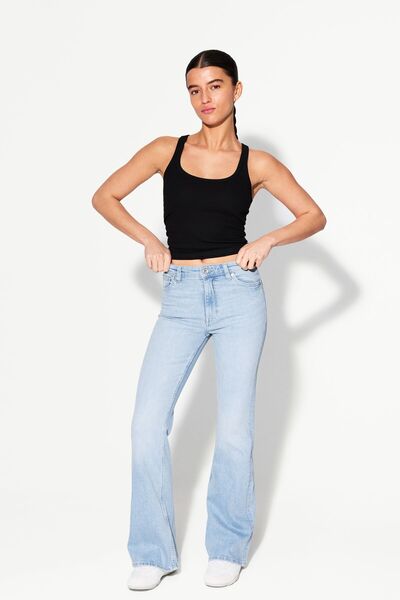 Bershka İspanyol paça jean