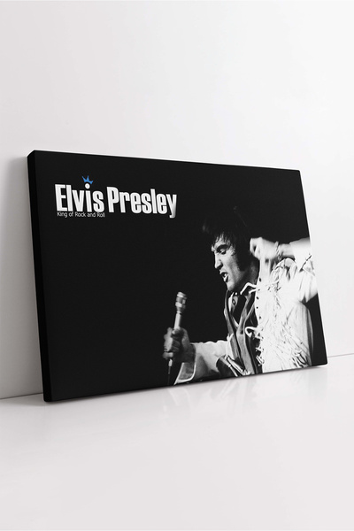 KOSS Dijital Elvis Presley, Regele Rock&Roll, pictură pe pânză orizontală, de...