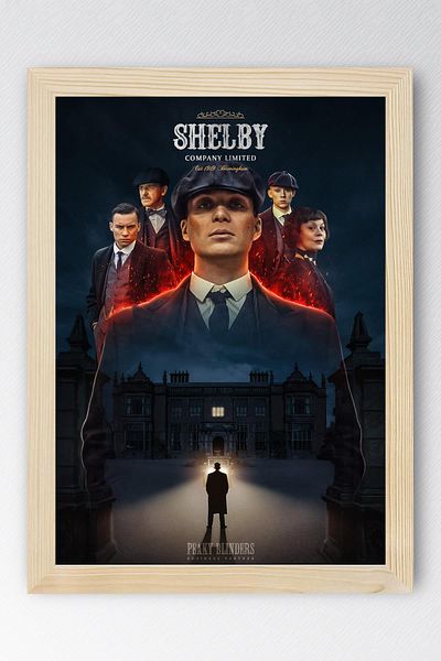 Saturn Peaky Blinders Framed Painting - Tv Series Poster Painting