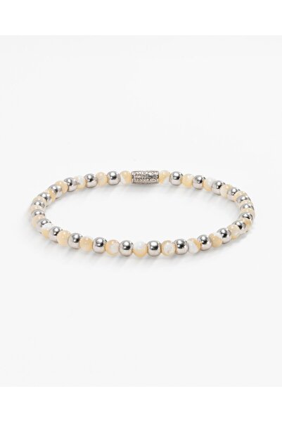 MEKS JEWELS 13,4 Karat Sedef Taşlı Gümüş Bileklik