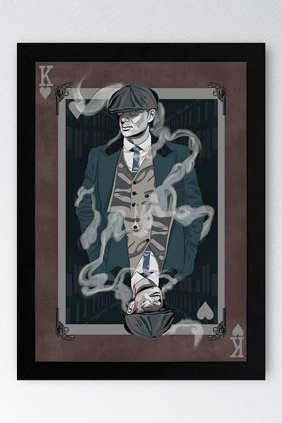 Saturn Peaky Blinders Framed Painting - Tv Series Poster Painting