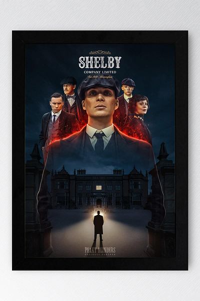 Saturn Peaky Blinders Framed Painting - Tv Series Poster Painting