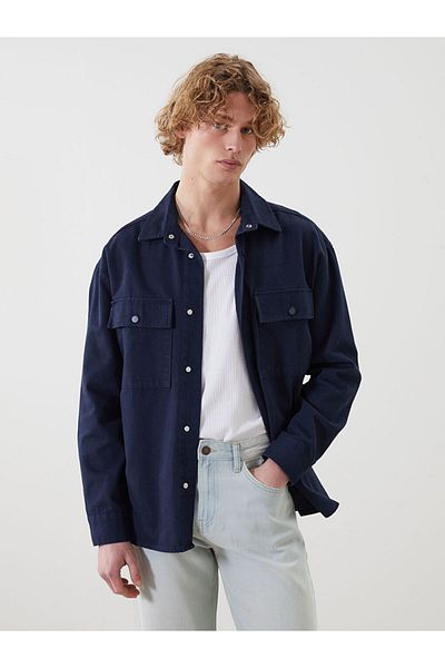 LC Waikiki Comfortable Fit Gabardine Men's Shirt Jacket