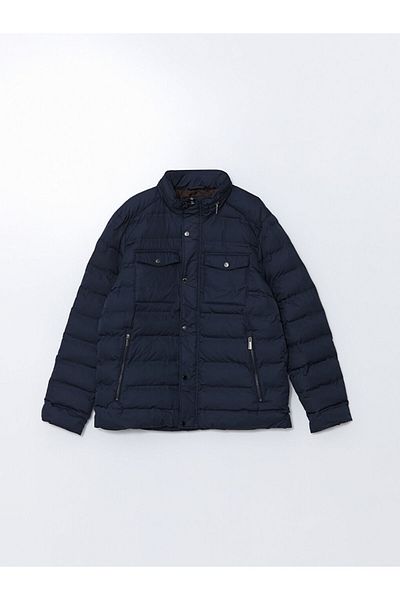 LC Waikiki LCWAIKIKI Klassischer Puffermantel für Herren mit Stehkragen und Standard-Passform