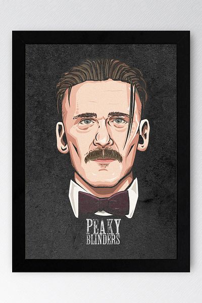 Saturn Peaky Blinders Framed Painting - Tv Series Poster Painting