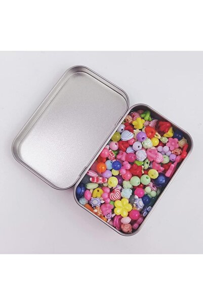 Gymo Boş Metal Aksesuar Teneke Kutu Gri 9.5x6x2 Cm 50'li Set