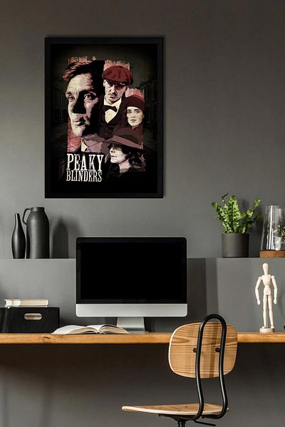 Saturn Peaky Blinders Framed Painting - Tv Series Poster Painting