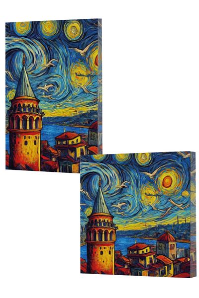 Dokuz Yayınları Σετ σημειωματάριων Vivago Art Van Gogh 5 Galata - 14X20 ριγέ και 15X15 χωρίς ρίγες (320 φύλλα)