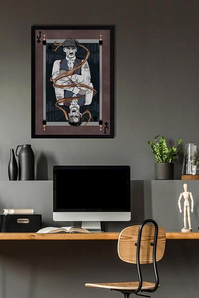 Saturn Peaky Blinders Framed Painting - Tv Series Poster Painting