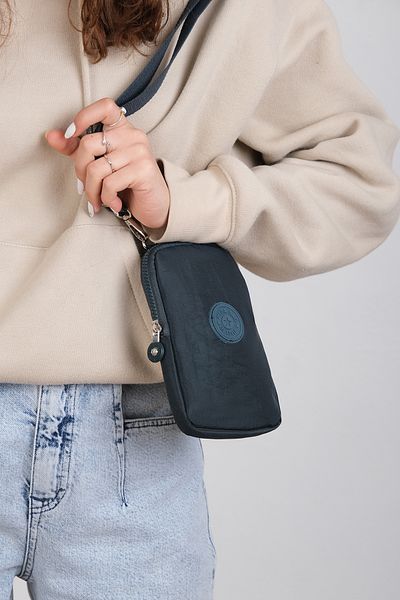 MEGA BAG M 226 Mega Bag Crinkle Fabric Unisex Small Shoulder Bag, Phone Holder