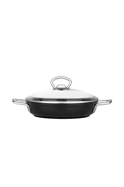 Nehir Titanium Siyah 18 Cm Kapaklı Sahan