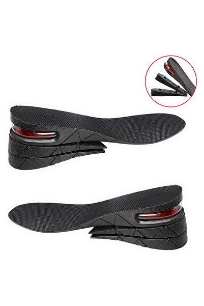 NOYİSKA Boy Uzatıcı Tabanlık Hava Yastıklı Unisex Ayakkabı Içi Topuk Yükselti...