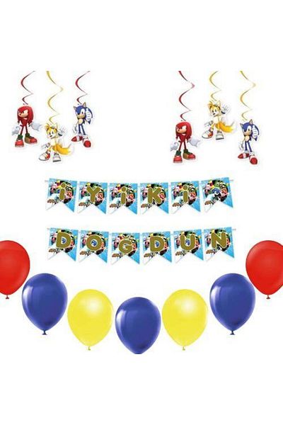 Parti Dükkanım Οικονομικό σετ προμηθειών Sonic Party