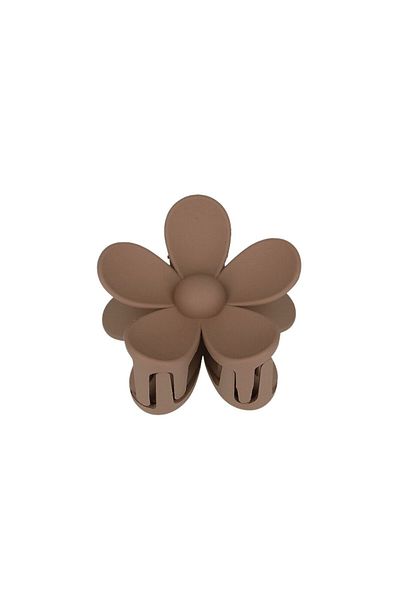ECARLA Spona do vlasů XL Flower - Spona do vlasů květina XL hnědá