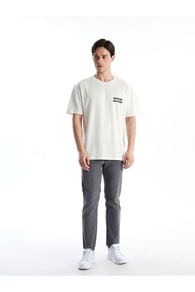 LC Waikiki Ανδρικό Tisort με στάμπα Crew Neck New Season - S5K398Z8