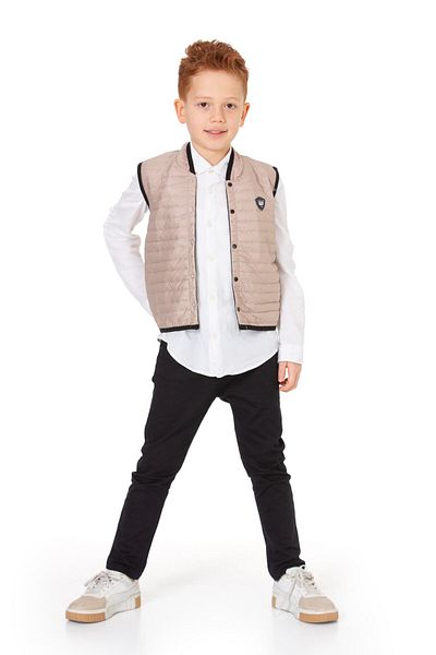 e-çocuk 3 Piece Fashion Armali Vest Set - Woven 3130