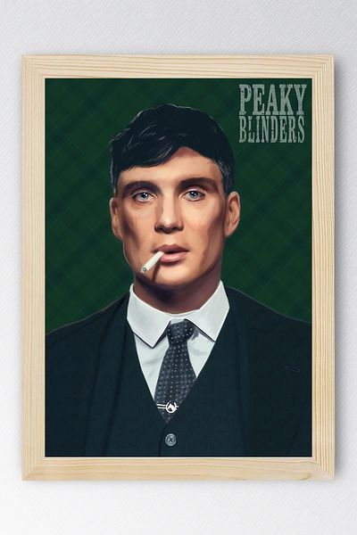 Saturn Peaky Blinders Framed Table - Thomas Shelby Series Poster Art Print