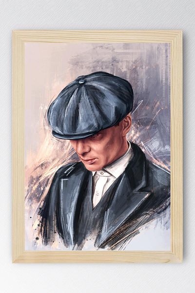Saturn Peaky Blinders Framed Painting - Tv Series Poster Painting
