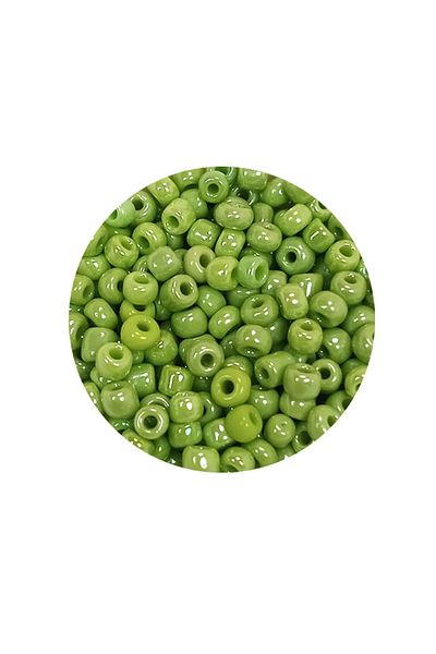 STUMBANNG Bulk glass sand beads (8/0) 3 mm - 20 grams - grass green - bnc152
