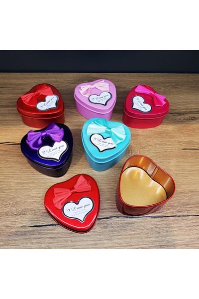 evimdeyokyok Metal Box with Heart