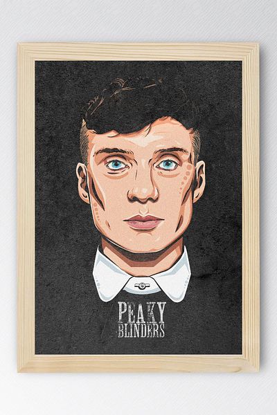 Saturn Peaky Blinders Framed Table - Thomas Shelby Series Poster Art Print