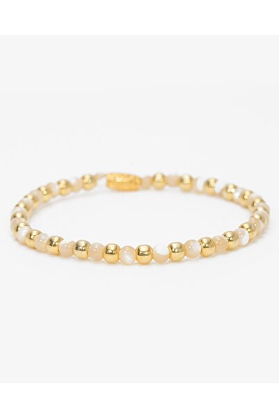 MEKS JEWELS 13,4 Karat Sedef Taşlı Gümüş Bileklik