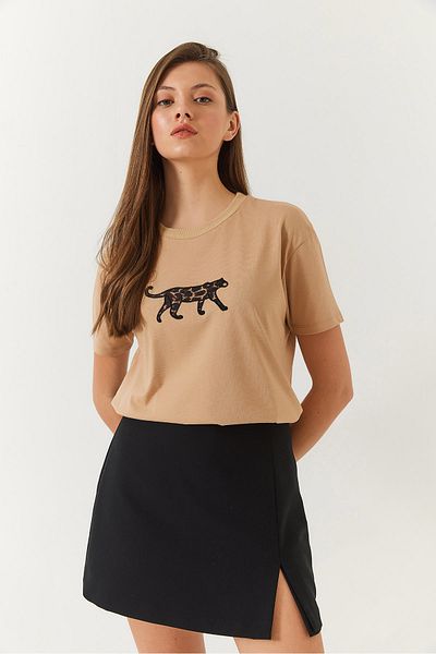 Bianco Lucci Leopárdmintás női póló - 60602006