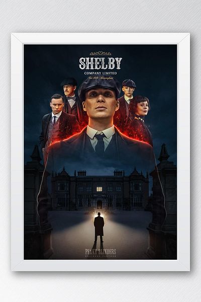 Saturn Peaky Blinders Pictură înrămată - Pictură poster din seria TV