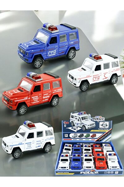 BYCEGU 80626 SÜRTMELİ  KAPI BAGAJ AÇILIR AMBULANS İTFAYE POLİS JANDARMA OYUNCAK JEEPLER ÜRÜN BİR ADETTİR