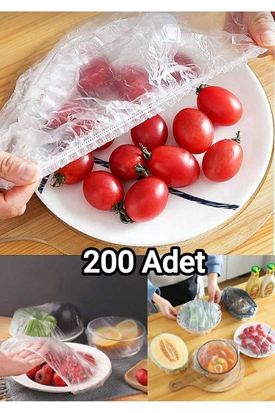 lawrenceshop 200 Practical Freshness Preserving Pot and Plate Bonnets |   Multi-Purpose Food Cap Bag