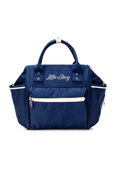 Little Story حقيبة حفاضات إيس - أزرق وبيج