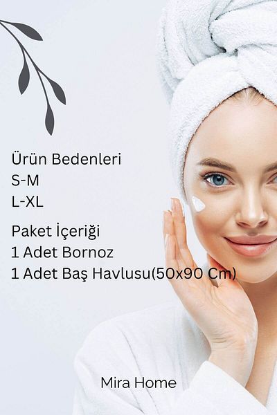 Mira Home Σετ μπουρνούζι μπάνιου Softeco με Πετσέτα - 100% Βαμβάκι