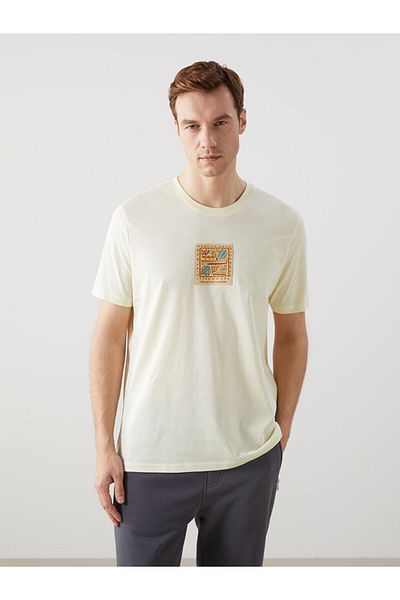 LC Waikiki Ανδρικό Tisort με στάμπα Crew Neck New Season - S5H644Z8