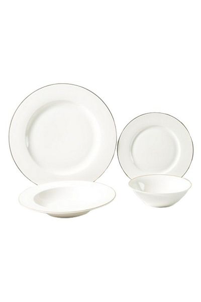 Bien Servi 16-Piece Elegant Design Newbone Dinner Set