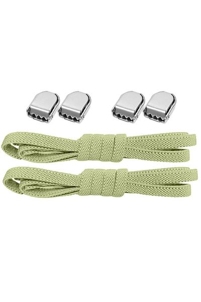 hapshoe Green 6mm Elastic Practical Laces - Smart & Adjustable 1 Pair