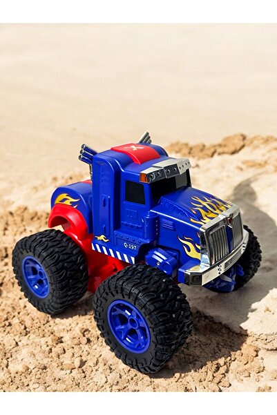 YILDIRIM OYUNCAK Uzaktan Kumandalı Şarjlı Full Fonksiyon Robota Dönüşebilen Kamyon Tır 19 cm - Robota Dönüşen Araba