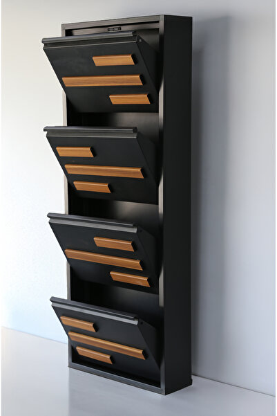 Formet 4 RAFLI MDF DEKORLU METAL AYAKKABILIK